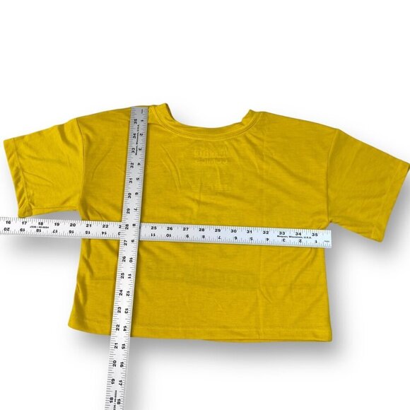 Archie Comics Riverdale Shirt Girls Sz S 6/6X Yellow Graphic Print Cropped Tee - Picture 6 of 7
